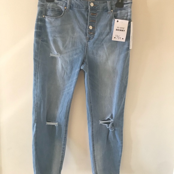 TINSELTOWN Junior Hi-Rise Skinny Jeans Size 13 NWT - Picture 1 of 1
